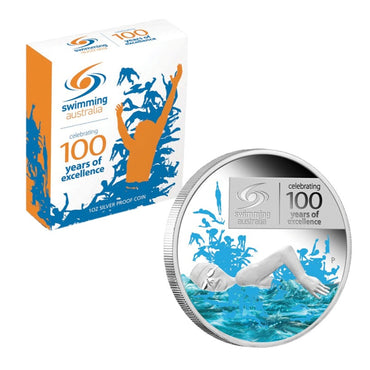 2009 Swimming Australia 1oz Silver Proof