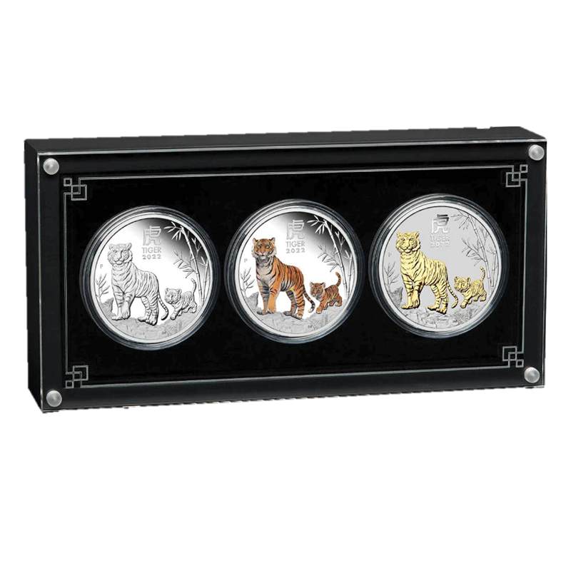2022 Year Of The Tiger 1oz Silver Trio