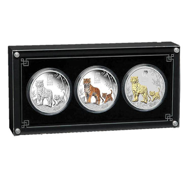2022 Year Of The Tiger 1oz Silver Trio