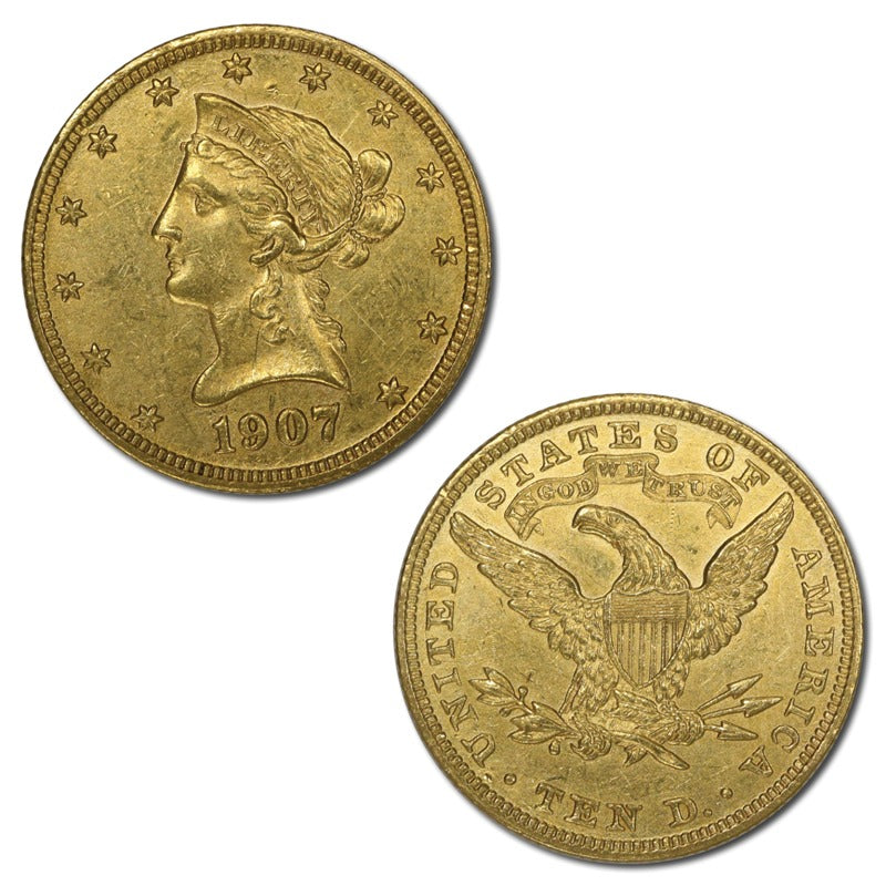 USA 1907 Philadelphia Gold Eagle EF