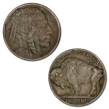 USA 1913D Denver Type 2 Buffalo Nickel SCARCE!