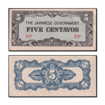 Philippines 1942 5 Centavos (JIM) P.103 nU-UNC