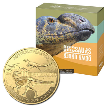 $10 2022 Dinosaurs Down Under Gold Proof