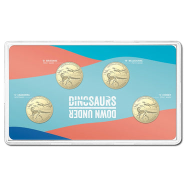 $1 2022 Dinosaurs Down Under 4 Coin UNC Set