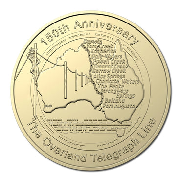 $1 2022 150th Anniversary Overland Telegraph Line UNC