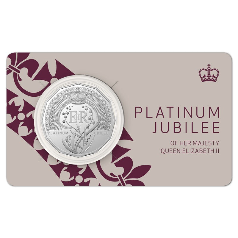 50c 2022 QEII Platinum Jubilee UNC
