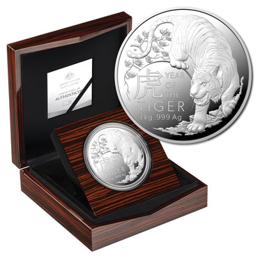 $30 2022 Year of the Tiger 1 Kilo Silver Proof