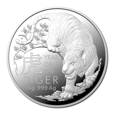 $30 2022 Year of the Tiger 1 Kilo Silver Proof