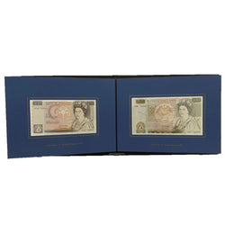 1994 Bank of England 10 Pound & 50 Pound Banknote Pair