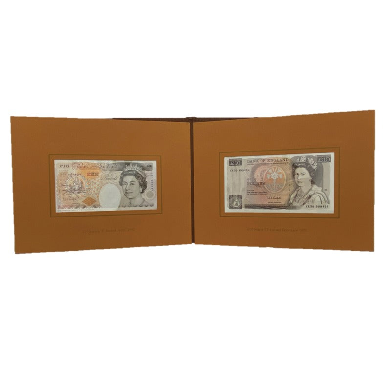 1992 Bank of England 10 Pound First & Last Banknote Pair
