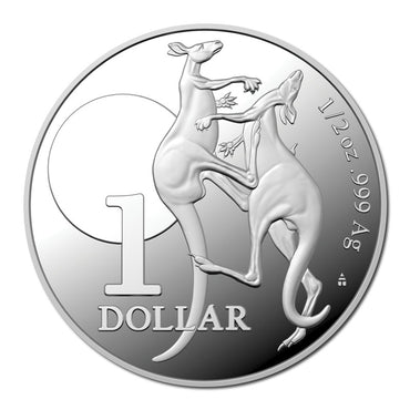 $1 2023 Kangaroo Fighting Spirit 1/2oz Silver Proof