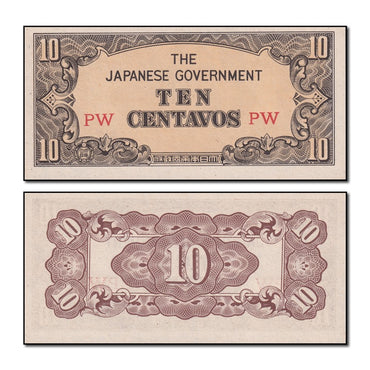 Philippines 1942 10 Centavos (JIM) P.104 nU-UNC