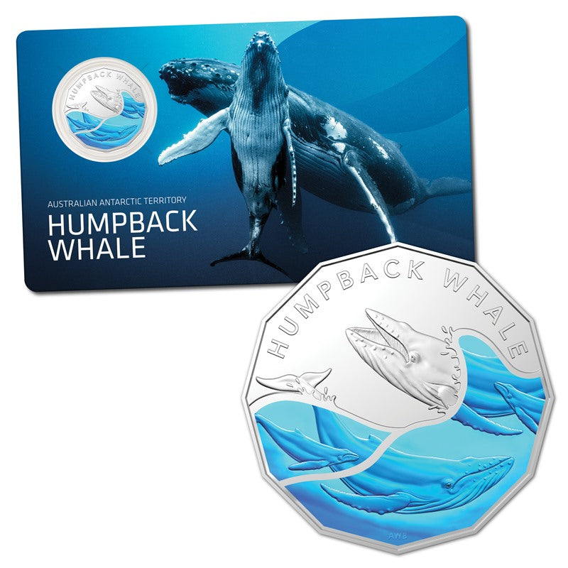 50c 2023 Australian Antarctic Territory - Humpback Whale UNC