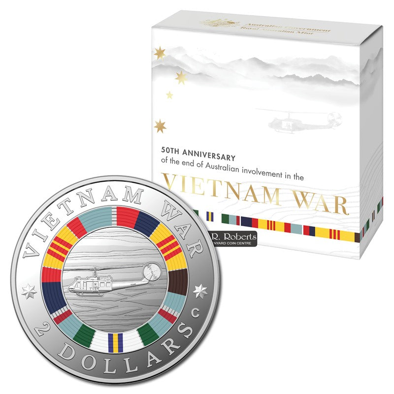 $2 2023 Vietnam War Coloured Silver Proof