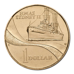 $1 2000 HMAS Sydney II Mintmark UNC