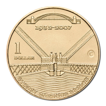 $1 2007 Sydney Harbour Bridge Mint/Privy Mark UNC