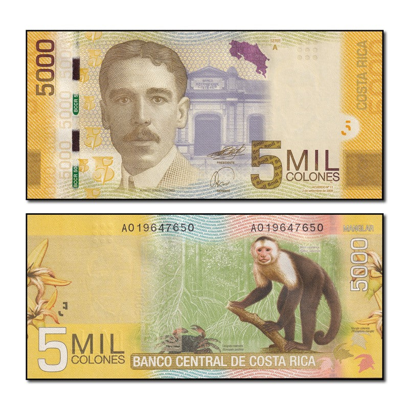 Costa Rica 2009-2012 5000 Colones P.276 CFU