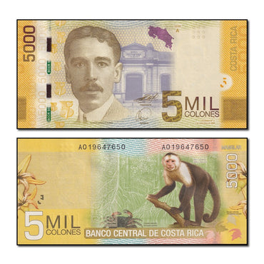 Costa Rica 2009-2012 5000 Colones P.276 CFU