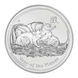 2008 Year of the Mouse 1oz Silver UNC - Series II