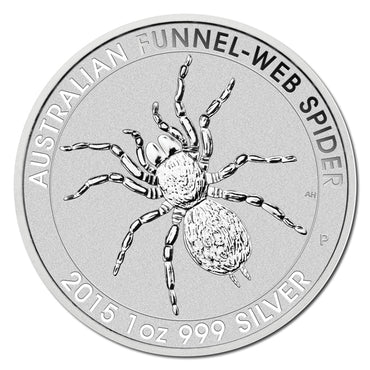 2015 Australian Funnel-Web Spider 1oz Silver UNC Coin