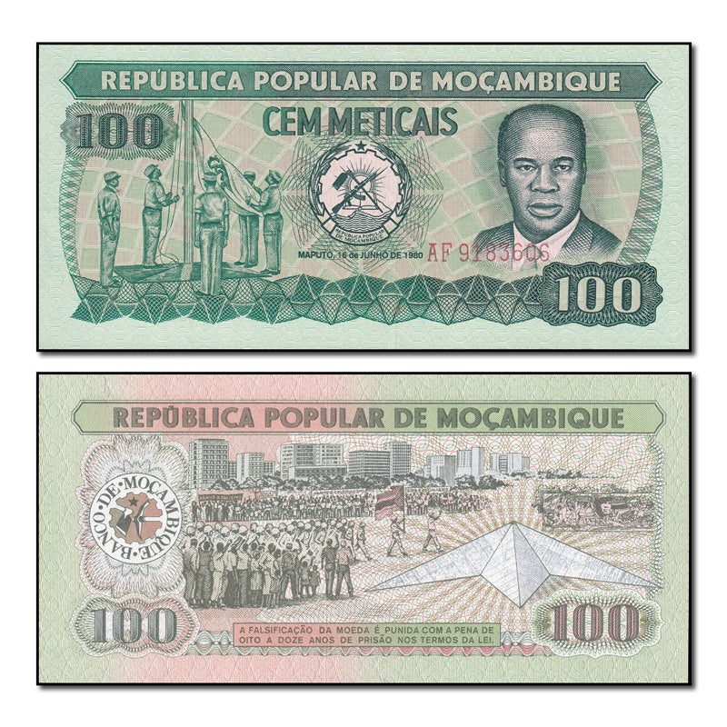 Mozambique 1980 100 Metacais P.126 CFU