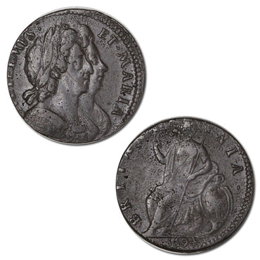 Great Britain 1694 William & Mary Halfpenny