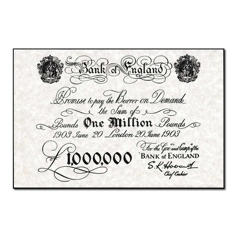 Great Britain (1903) 1 Million Pounds "Fantasy" P.N/L CFU