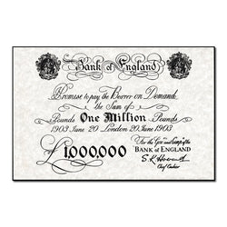 Great Britain (1903) 1 Million Pounds "Fantasy" P.N/L CFU