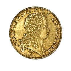 Brazil 1731M Gold 12,800 Reis (Johanna) nEF