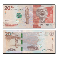 Colombia 2015 20,000 Pesos P.461 CFU