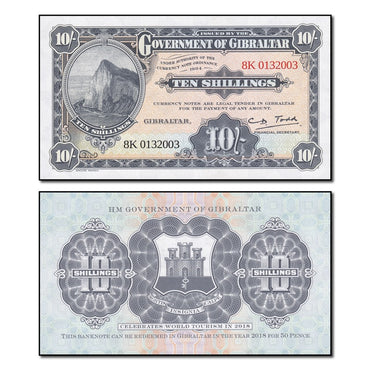 Gibraltar (2018) 10 Shillings P.41 CFU