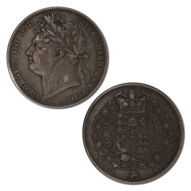 Great Britain 1823 George IIII Silver Halfcrown