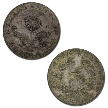 Australia 1860 Hogarth & Erichsen Threepence A691 VF