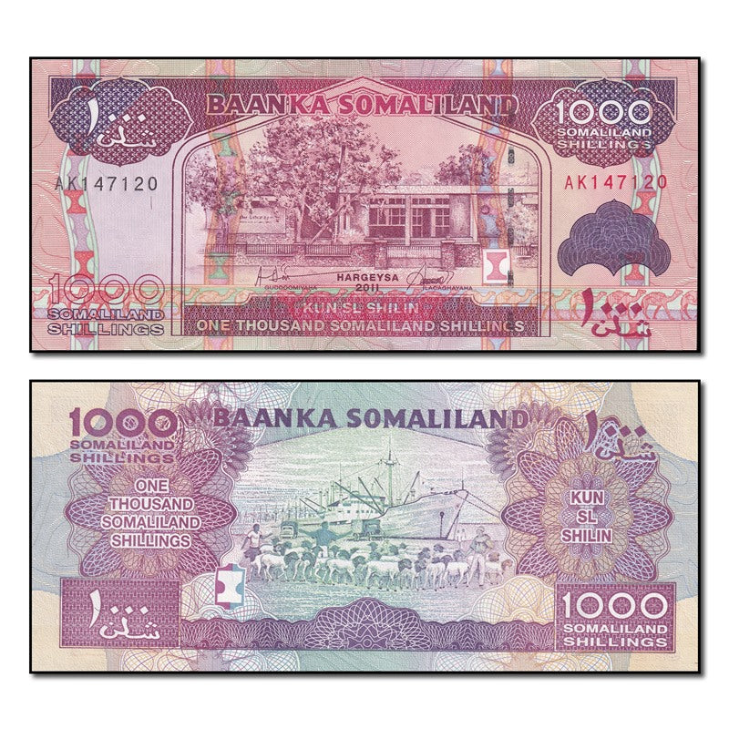 Somaliland 2011 1000 Shillings P.20 CFU