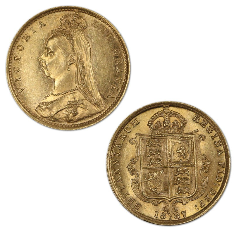 1887 Sydney Jubilee Head Gold Half Sovereign
