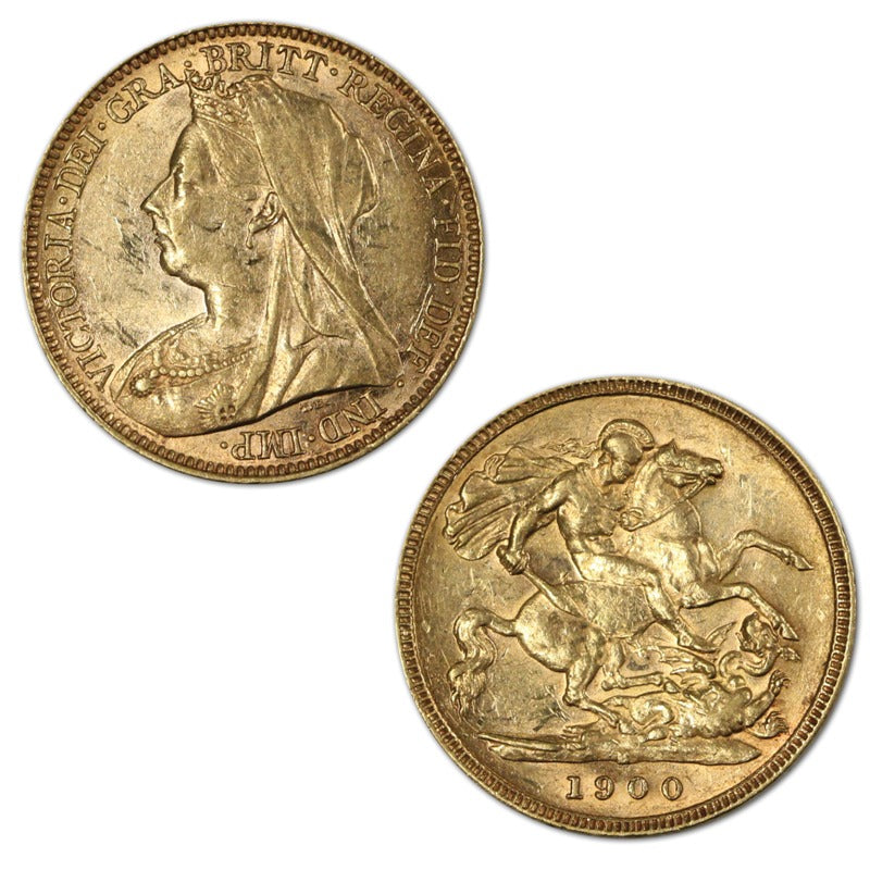 1900 Melbourne Gold Half Sovereign EF