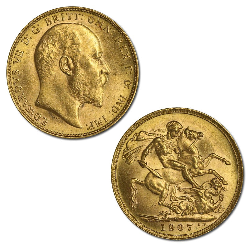1907 Melbourne Gold Sovereign Choice UNC