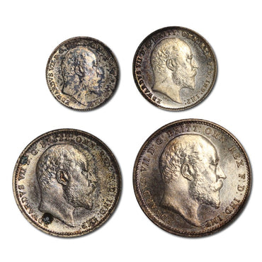 Great Britain 1907 Edward VII Maundy Set