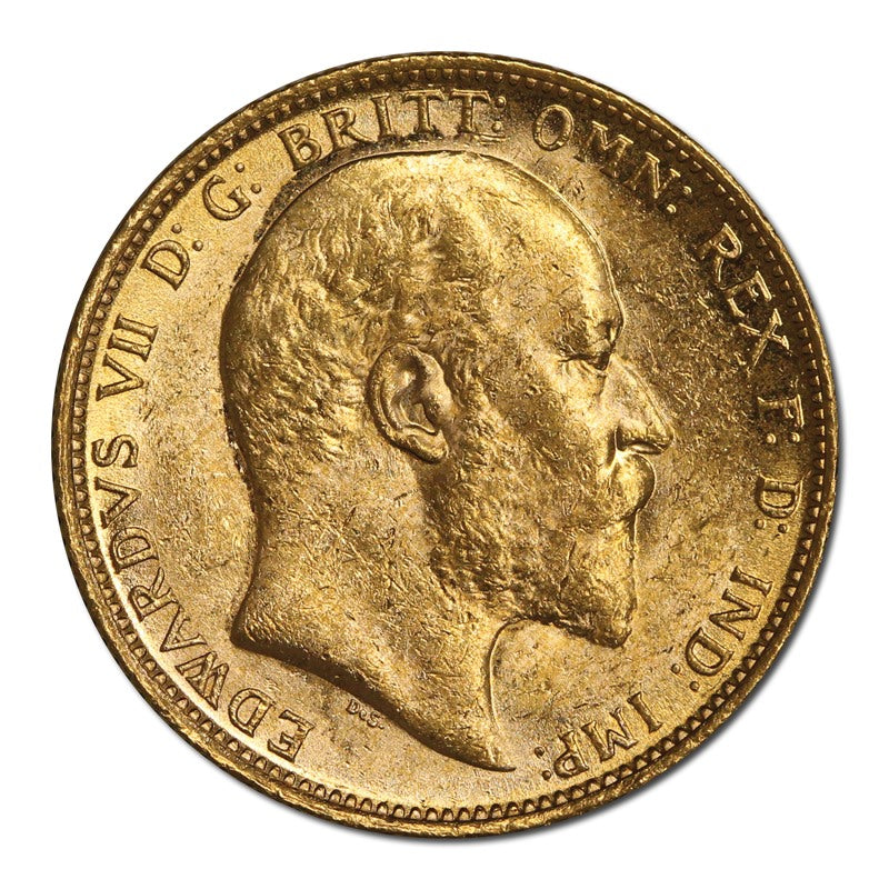 1908 Melbourne Gold Sovereign Lustrous Choice UNC