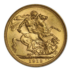 1912 Sydney Gold Sovereign Lustrous UNC