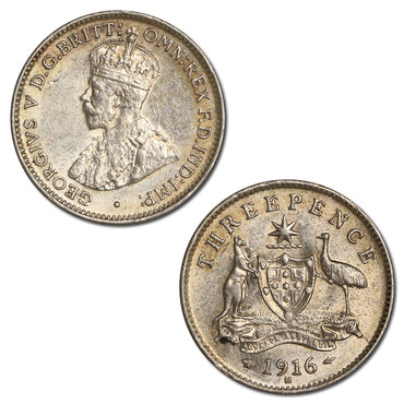 Australia 1916 Threepence nEF/EF+
