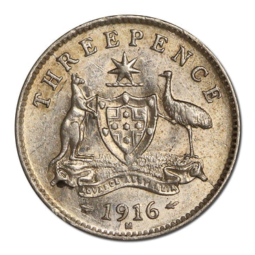 Australia 1916 Threepence nEF/EF+