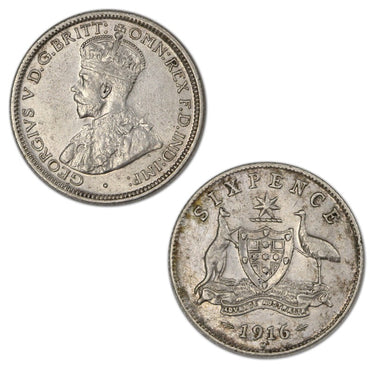 Australia 1916 Sixpence VF