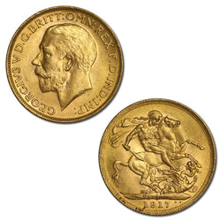 1917 Perth Gold Sovereign Lustrous UNC