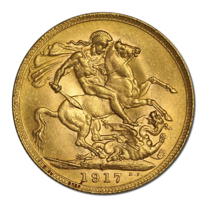 1917 Perth Gold Sovereign Lustrous UNC