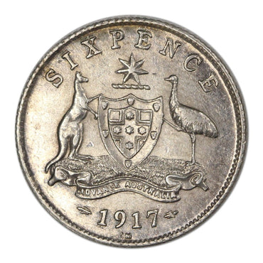 Australia 1917 Sixpence EF/nEF