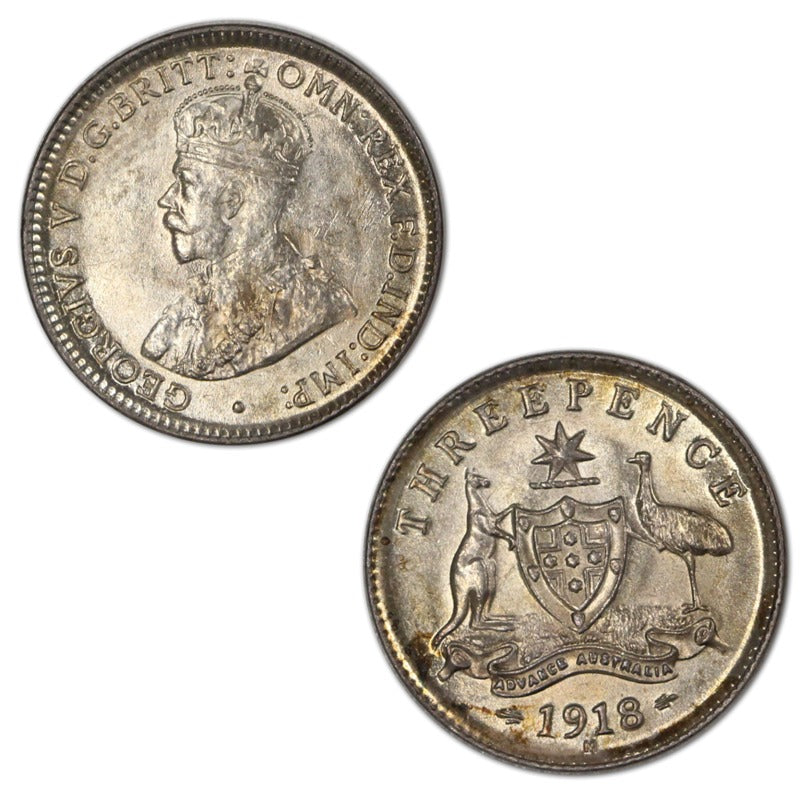 Australia 1910 Threepence Lustrous UNC - Wynyard Coin Centre