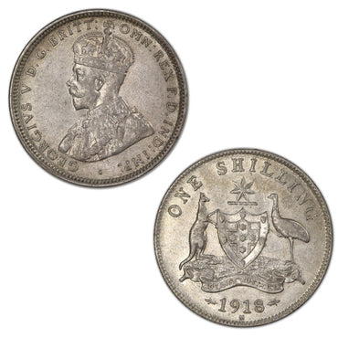 Australia 1918M Shilling nEF/VF