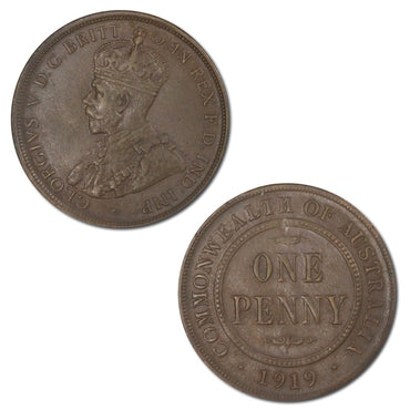 Australia 1919 Dot below bottom scroll EF