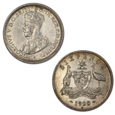 Australia 1920 Sixpence nEF